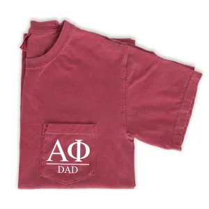 Alpha Phi Dad T-Shirt - Crimson