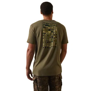 Ariat Men Tonal Camo Flag T-Shirt