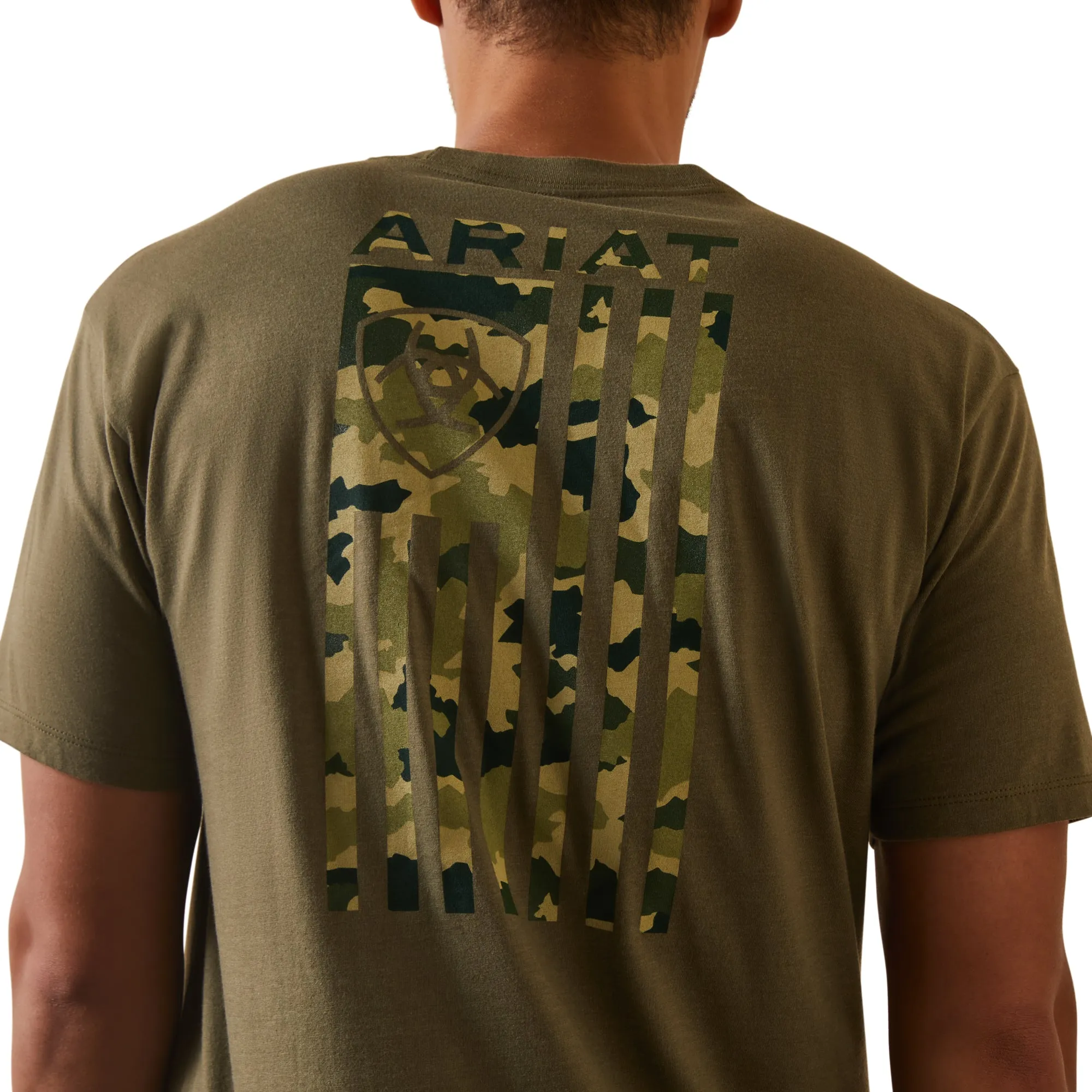 Ariat Men Tonal Camo Flag T-Shirt