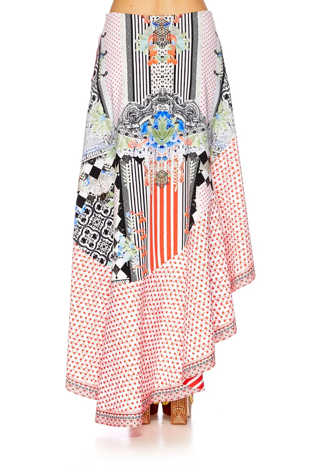 ASYMMETRIC FLOUNCE SKIRT MEET ME HERE