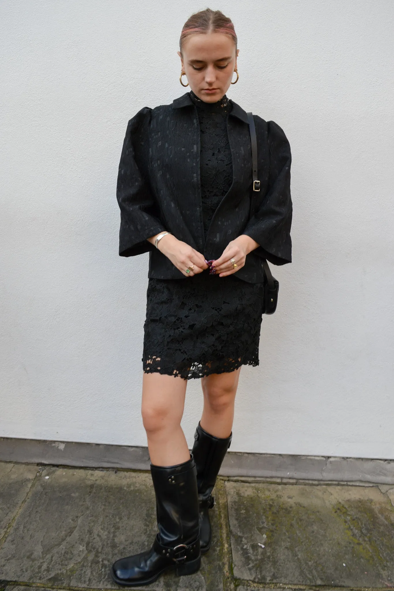 Ba&sh Pavel Black Lace Dress