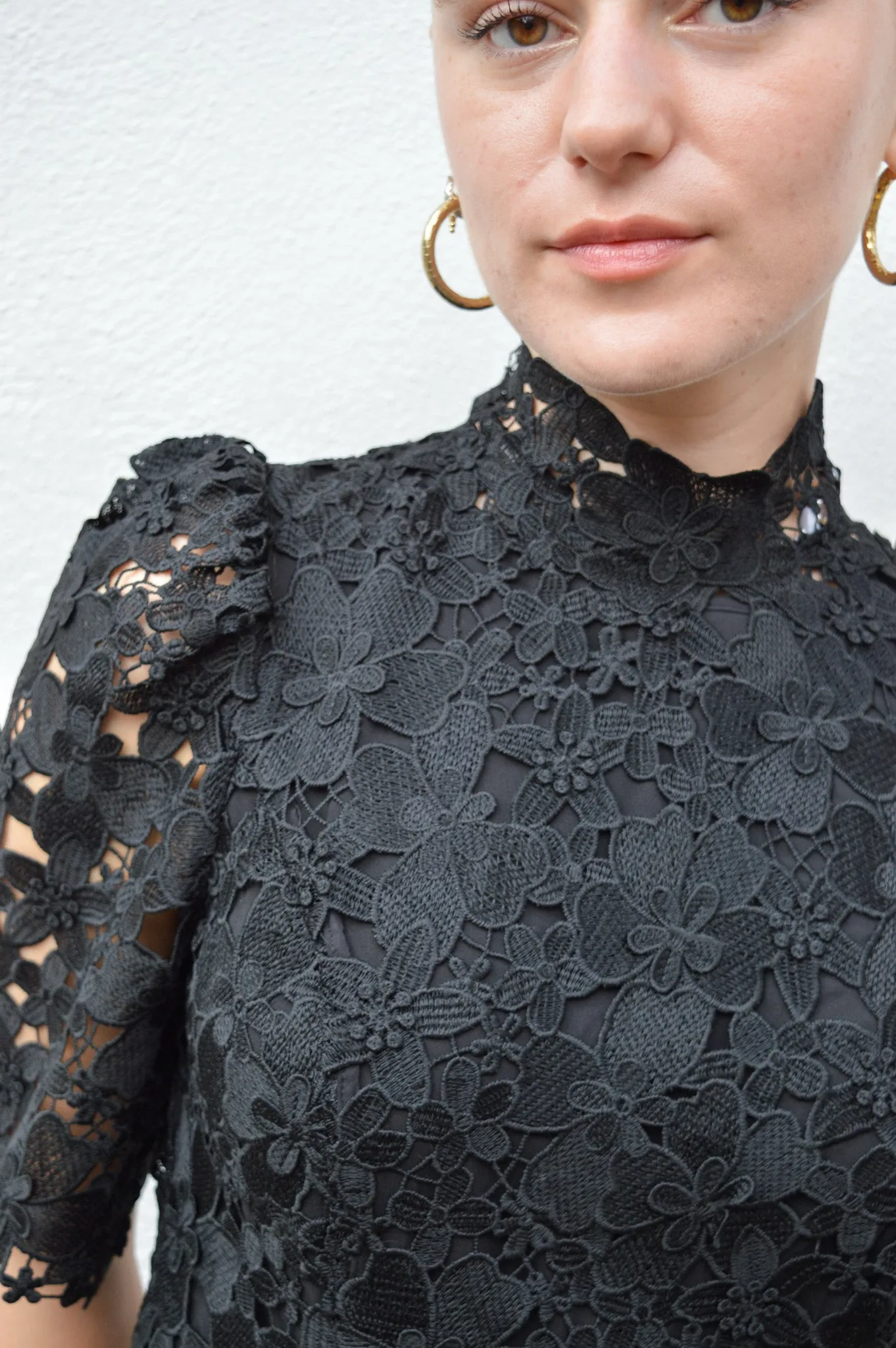 Ba&sh Pavel Black Lace Dress