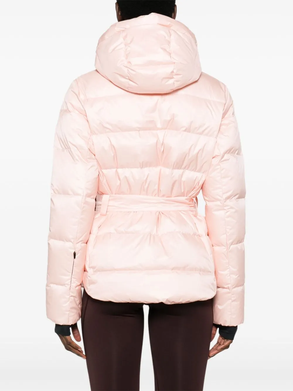 belted ski jacket