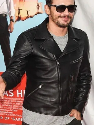 Black Stylish Leather Jacket Worn By James Franco | James Franco Black Stylish Leather Jacket