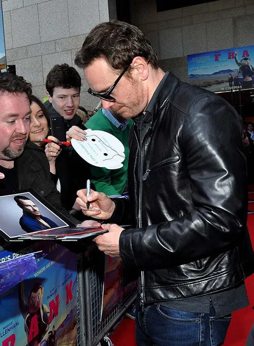 Black Stylish Leather Jacket Worn by Michael Fassbender | Michael Fassbender Leather Jacket