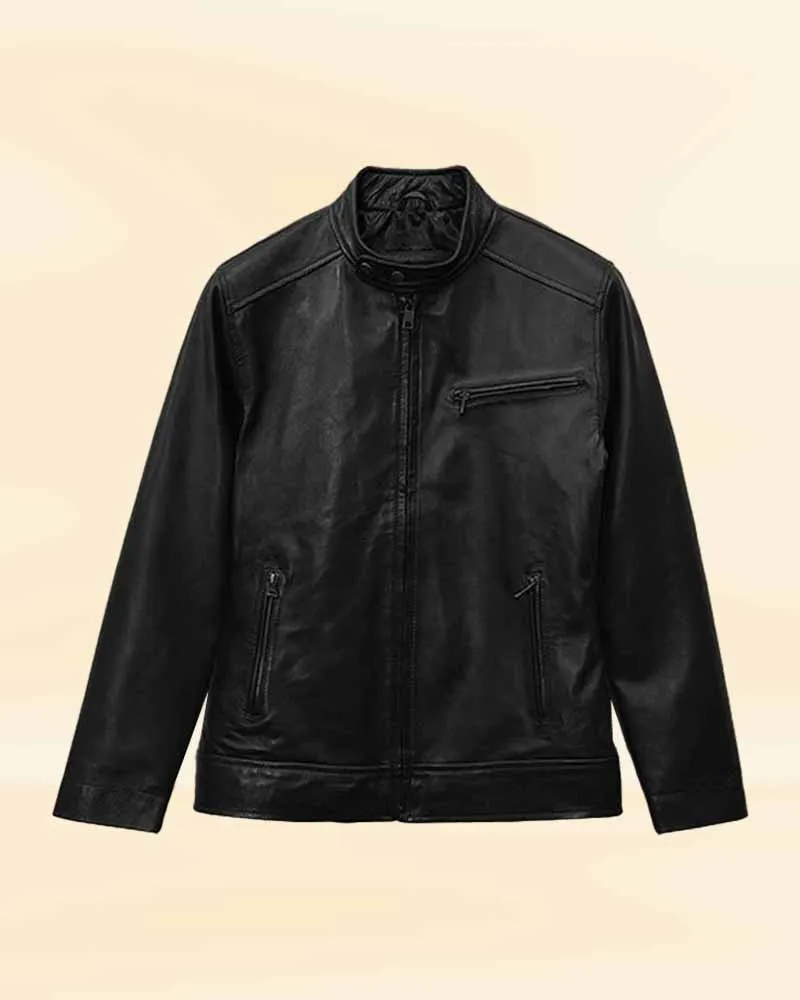 Black Stylish Leather Jacket Worn by Michael Fassbender | Michael Fassbender Leather Jacket
