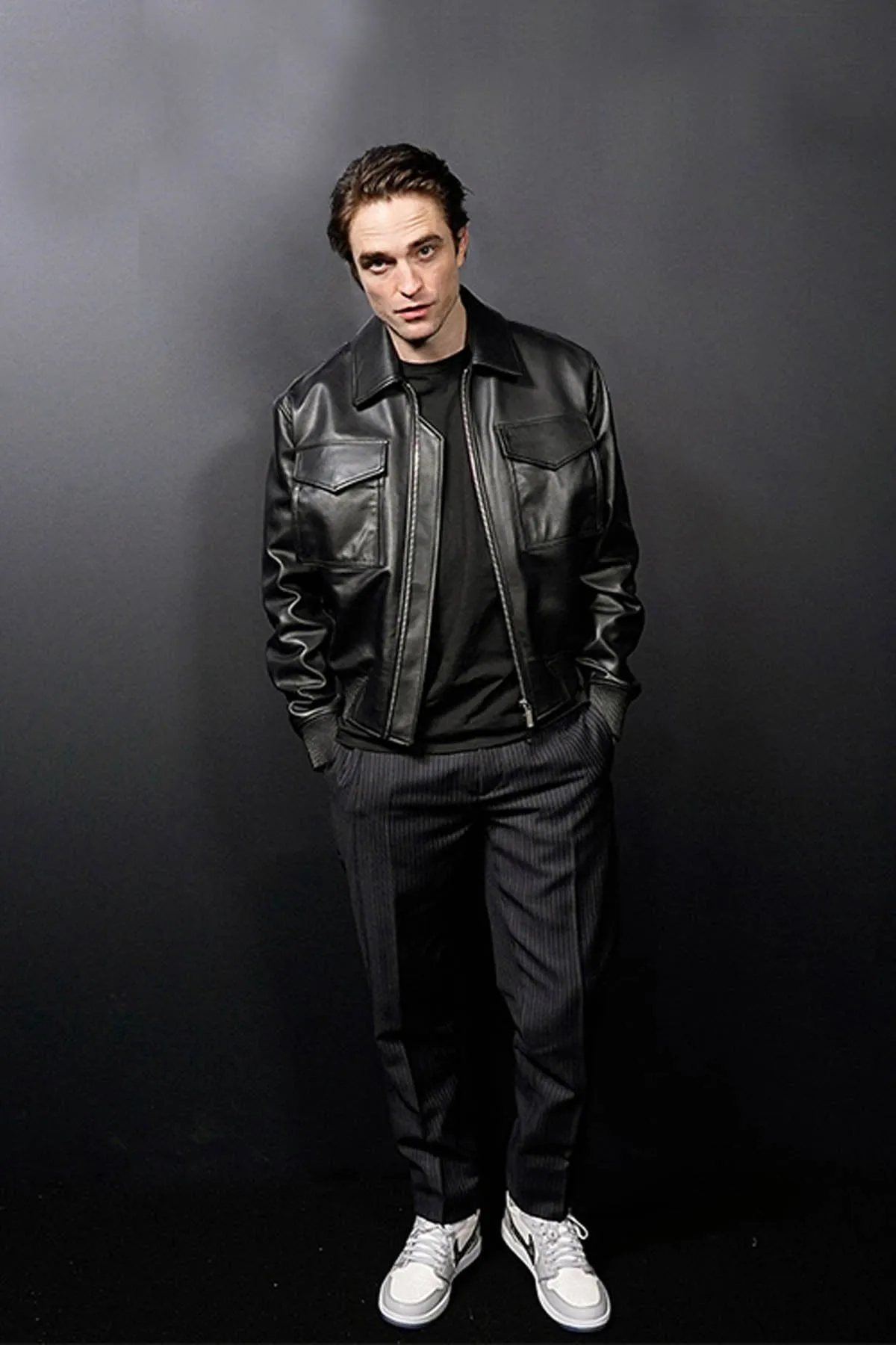 Black Stylish Leather Jacket Worn By Robert Pattinson | Robert Pattinson Black Stylish Leather Jacket
