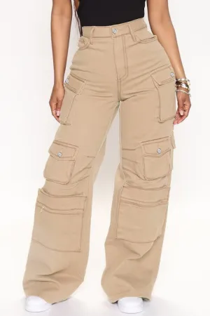 BRI Cargo Denim Khaki Jeans