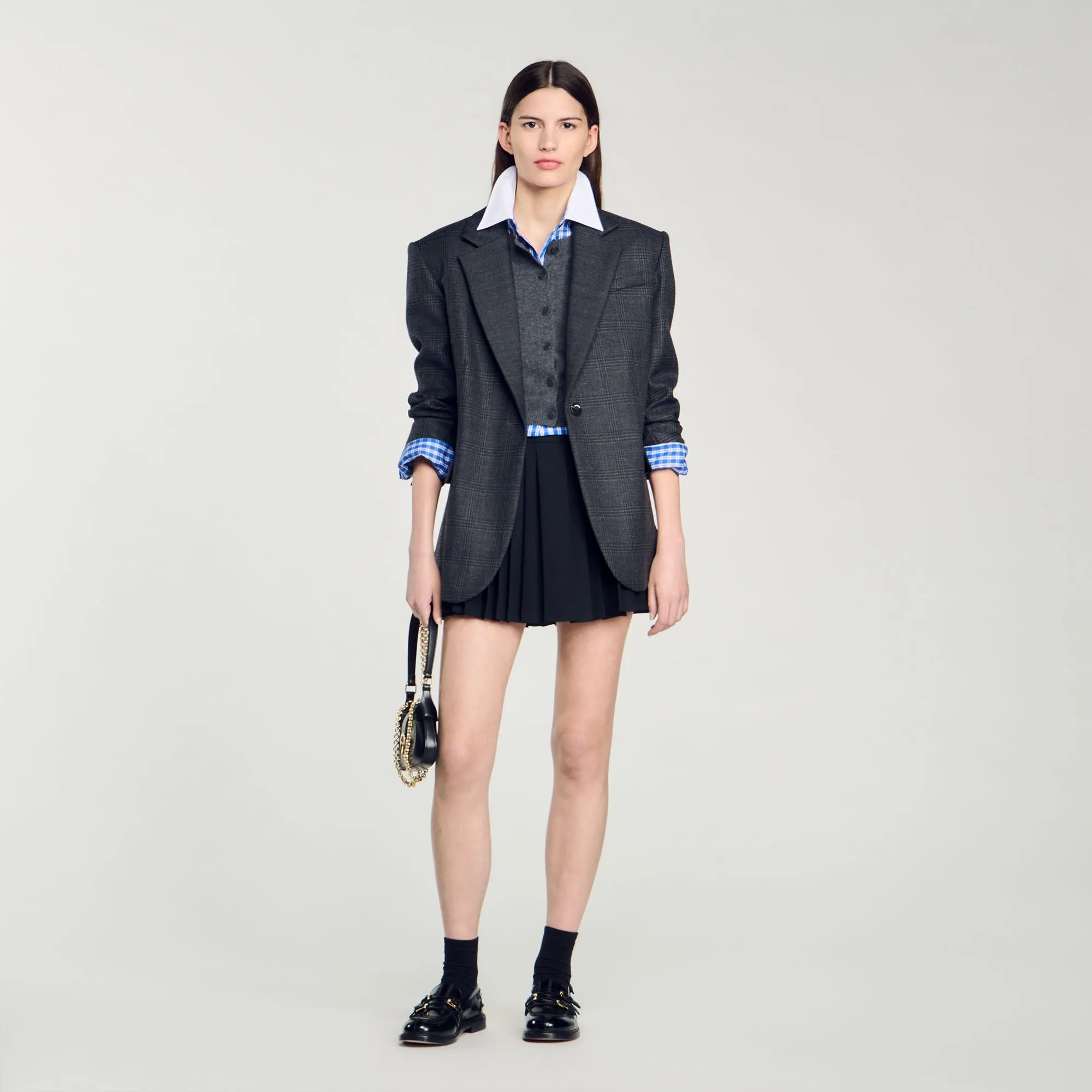 Bruyeres Wool And Cashmere Cardigan Dark Grey