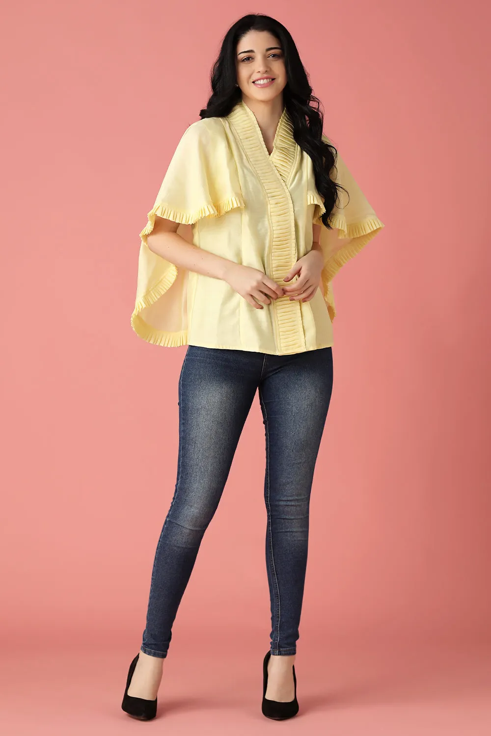 Cape Sleeved Blouse