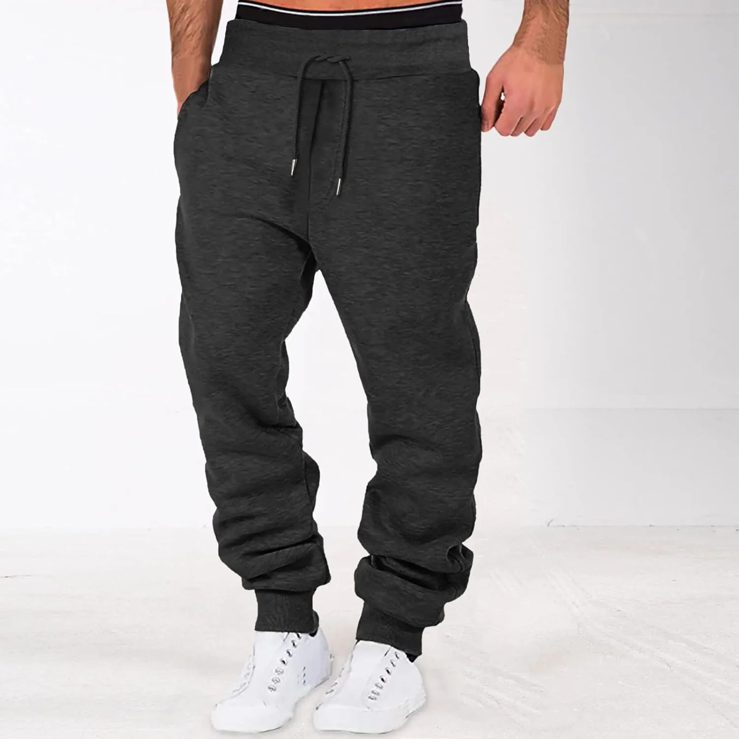 Cargo Sweatpants for Men Baggy Tactical Pant Hiking Jogger Men's Jogger Sweatpant with Pockets Men Casual Cargo Pants