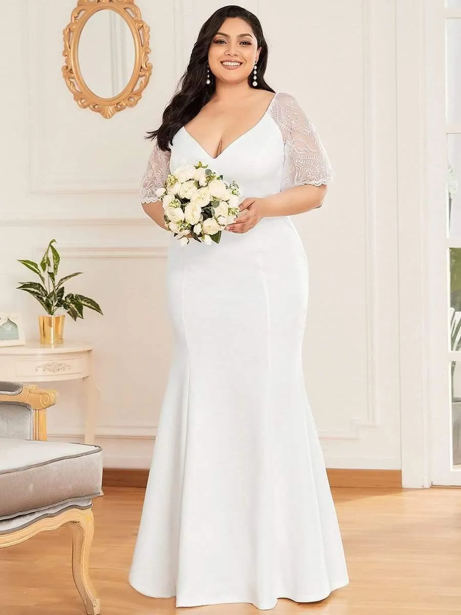 Cecil | Sexy V Neck Maxi Bodycon Mother of the Bride Dress