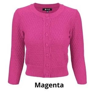 Charlotte Cropped Button Down Cardigan