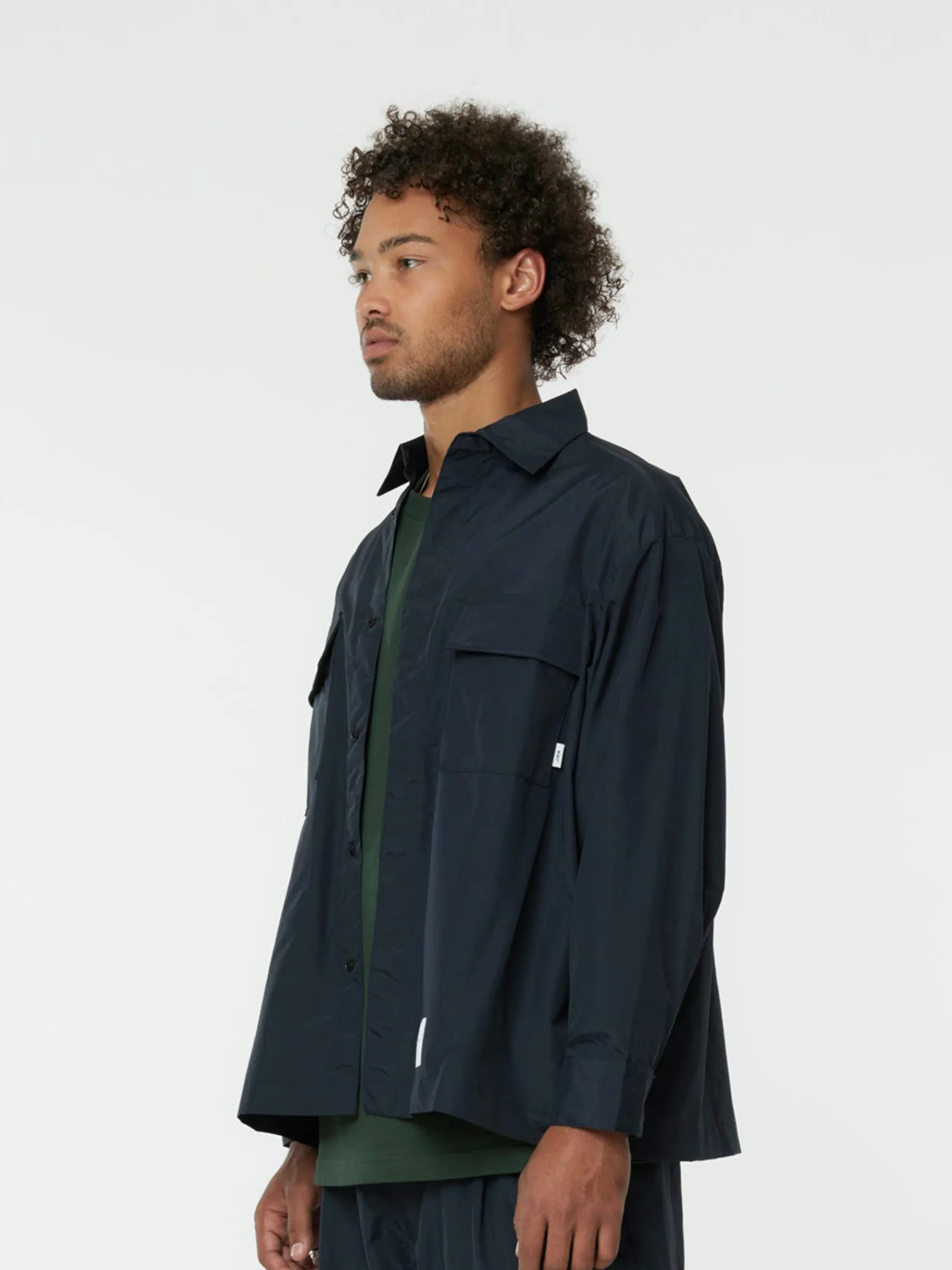 CHIEF / JACKET / NYLON. WEATHER. SIGN (NAVY)