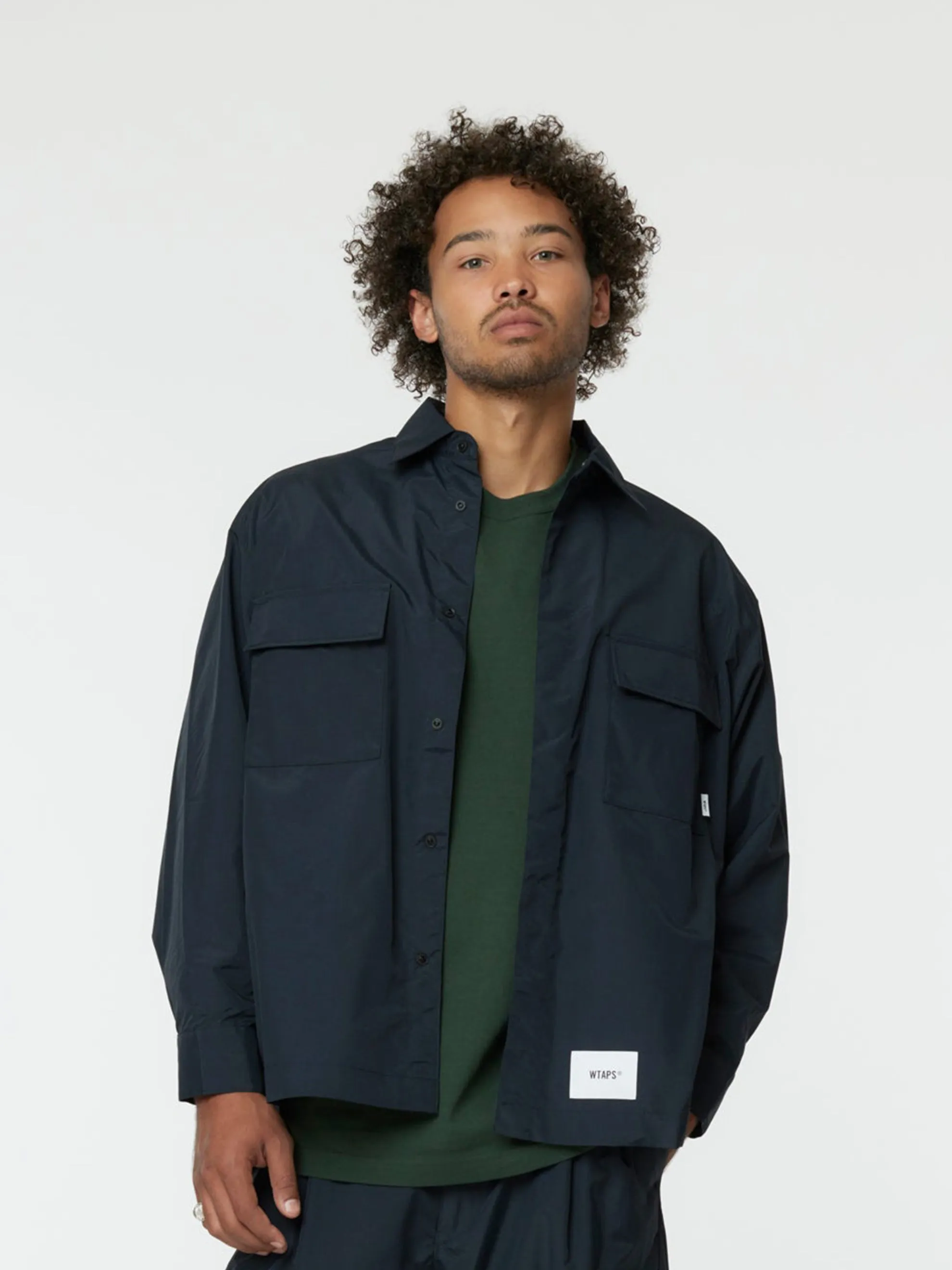 CHIEF / JACKET / NYLON. WEATHER. SIGN (NAVY)