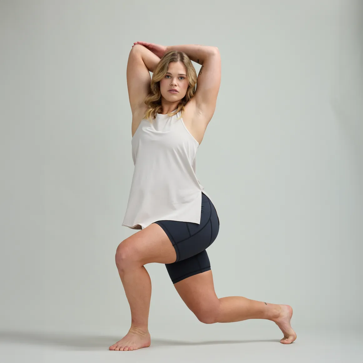 CLQ Flex Longline Singlet Bone
