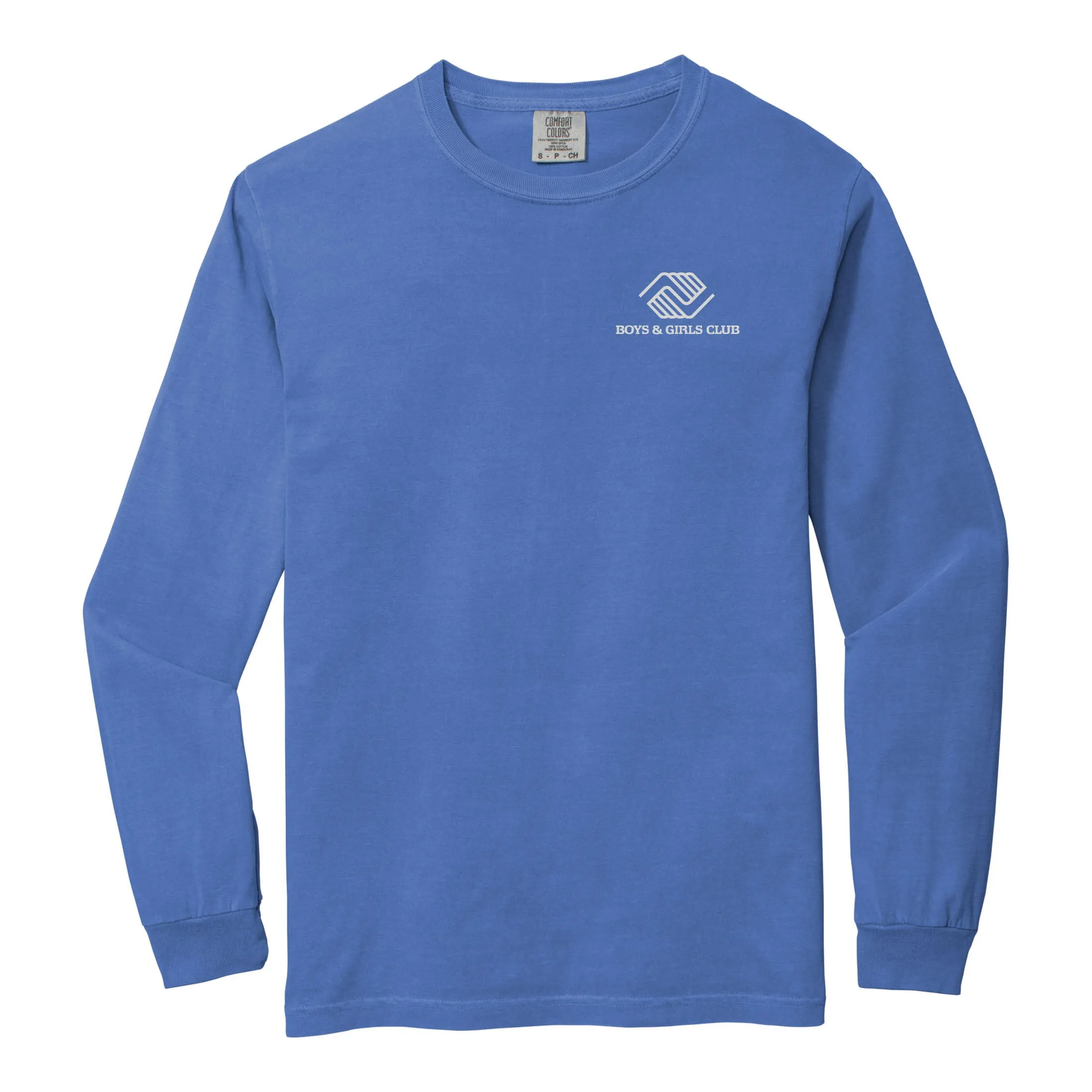 Comfort Color Heavyweight Long Sleeve Tee - Flo Blue