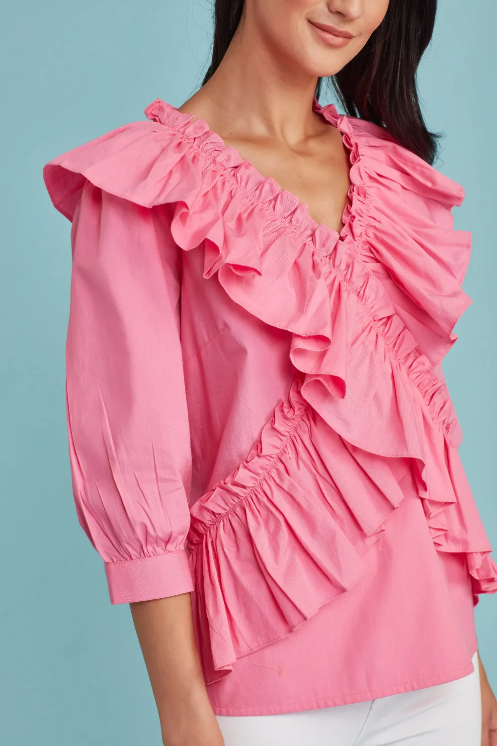 Cosmos Ruffled Blouse