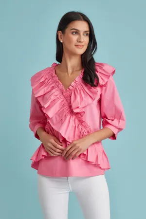 Cosmos Ruffled Blouse