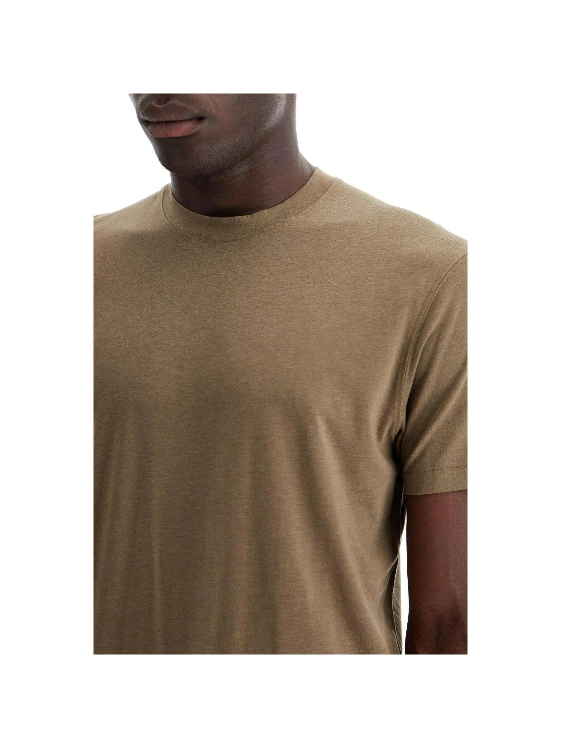 Crew Neck T-Shirt in Lyocell Cotton