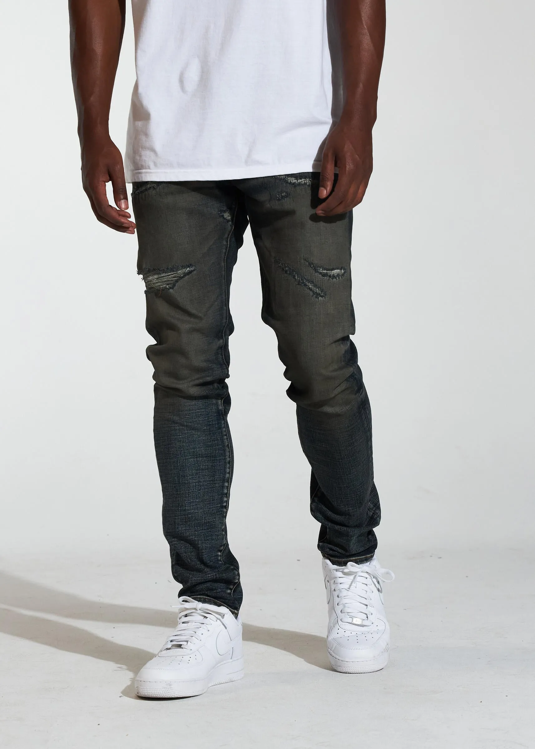 Crysp Denim Avenue Dark Indigo Stacked Denim Jeans (CRYSPR241-031)