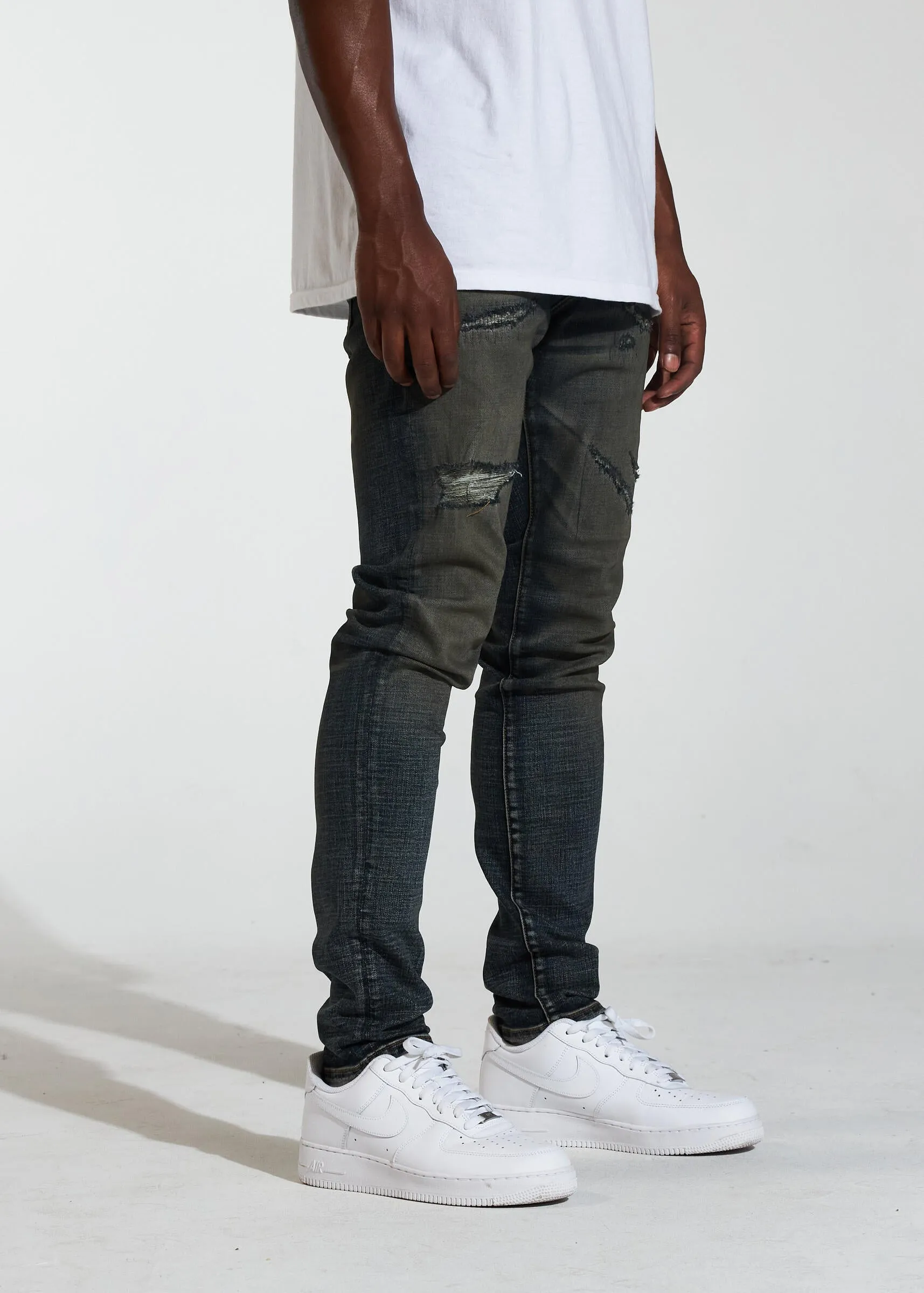 Crysp Denim Avenue Dark Indigo Stacked Denim Jeans (CRYSPR241-031)
