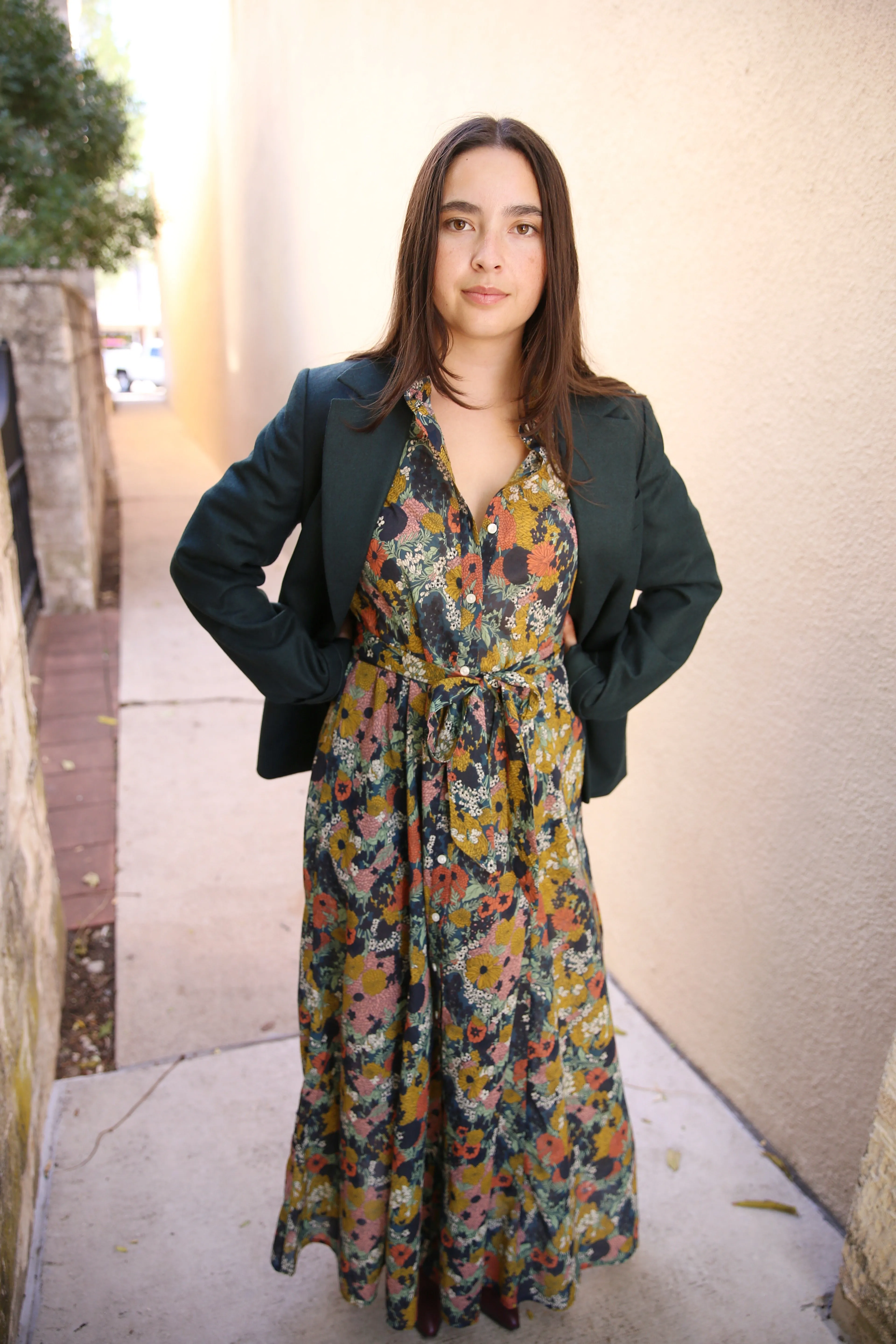 Eliot Dress Deep Bramble