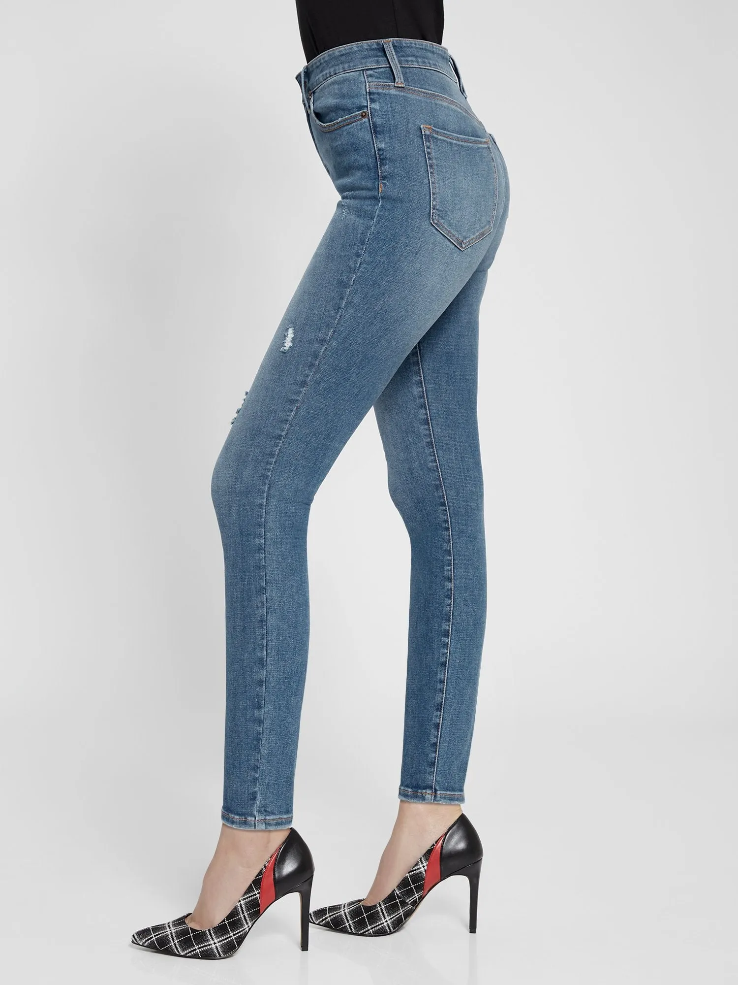 Essential High-Waisted Super-Skinny Jeans - Dark Wash