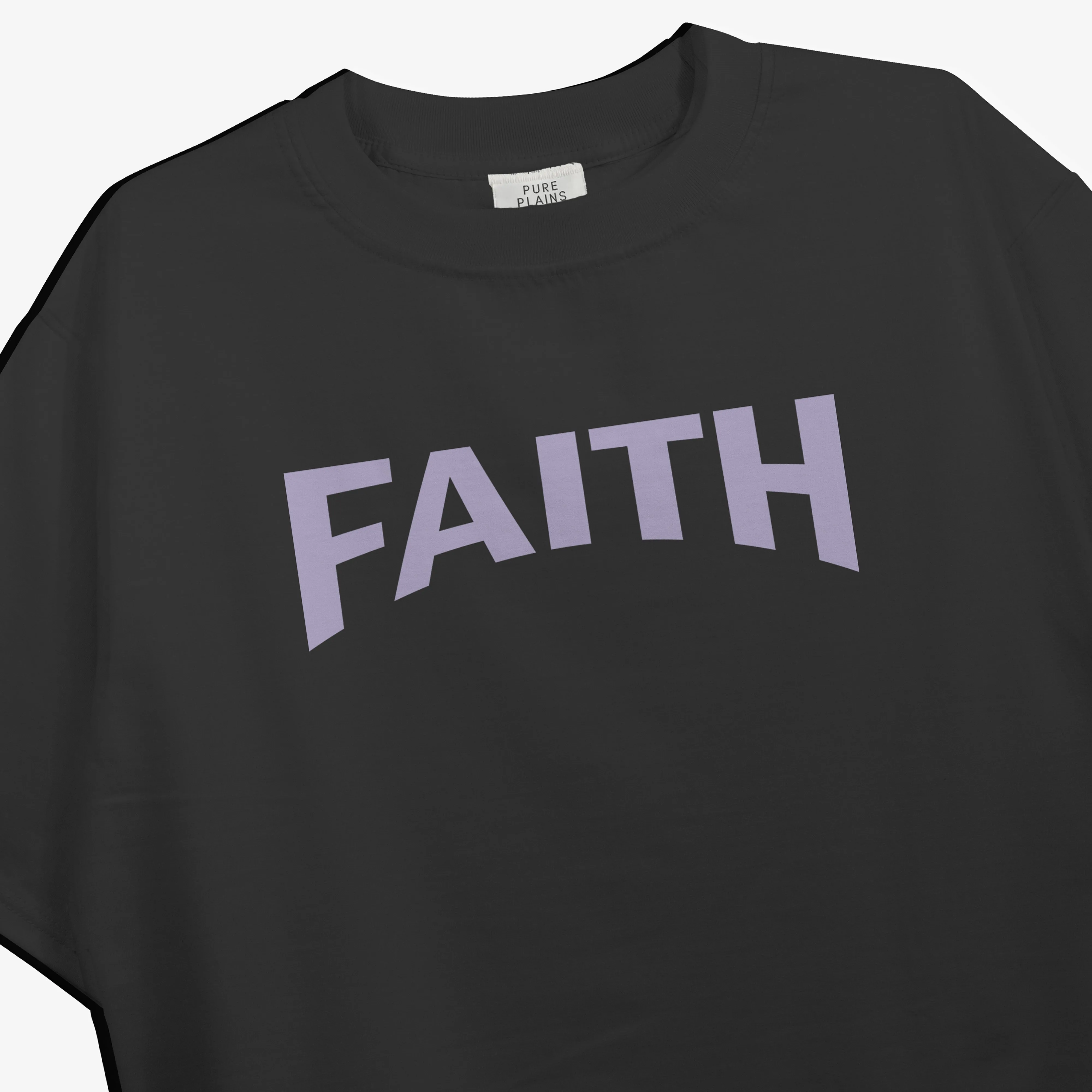 Faith Oversized Black Tshirt