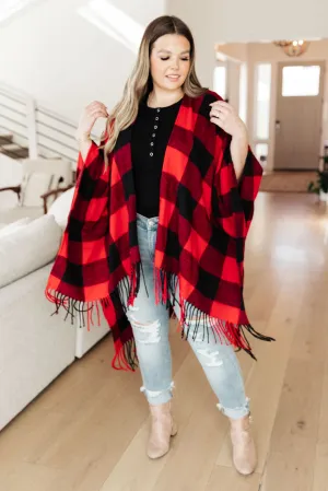 Fireside Buffalo Plaid Shawl
