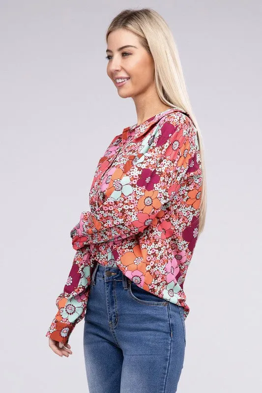 Floral Printed Long Sleeve Shirt *Online Only*