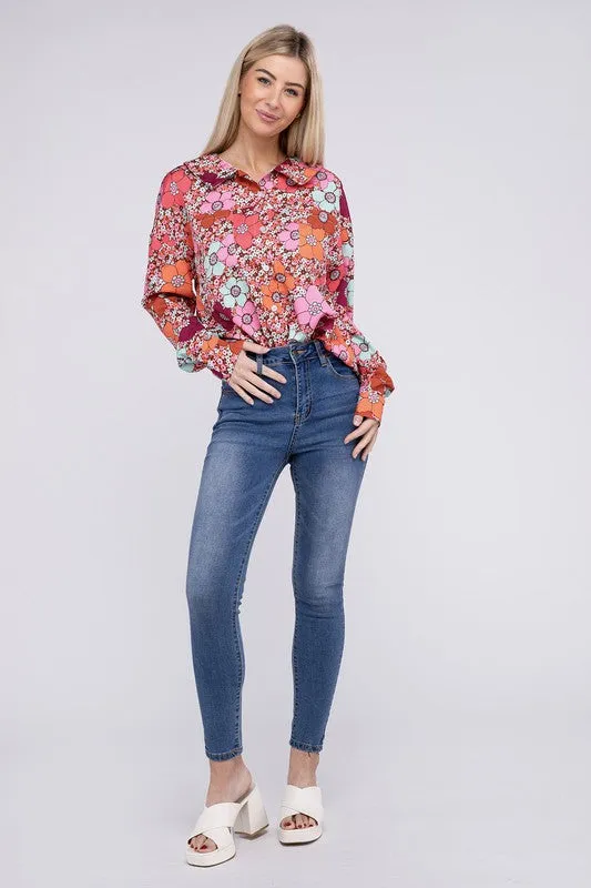 Floral Printed Long Sleeve Shirt *Online Only*