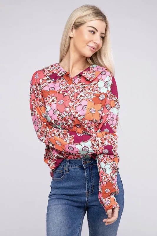 Floral Printed Long Sleeve Shirt *Online Only*