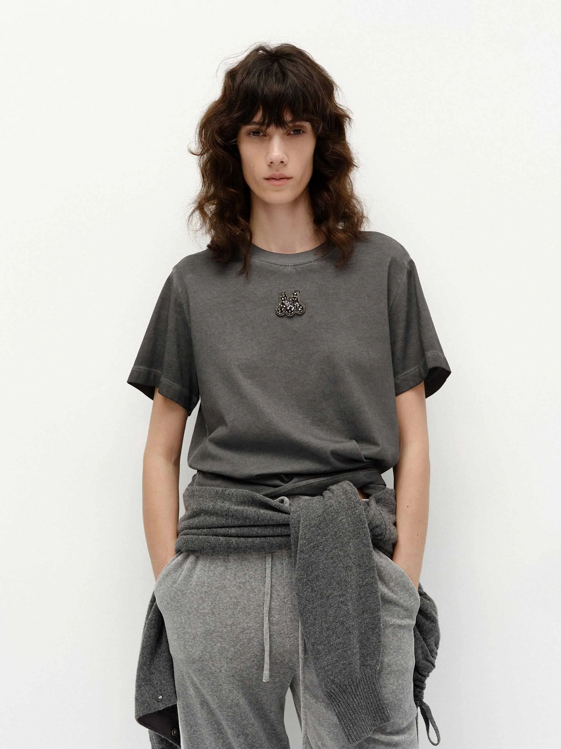 Front Crystal Cotton T-shirts