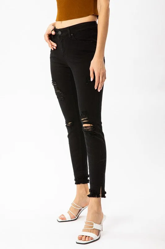 GEMMA MID RISE SKINNY ANKLE JEANS
