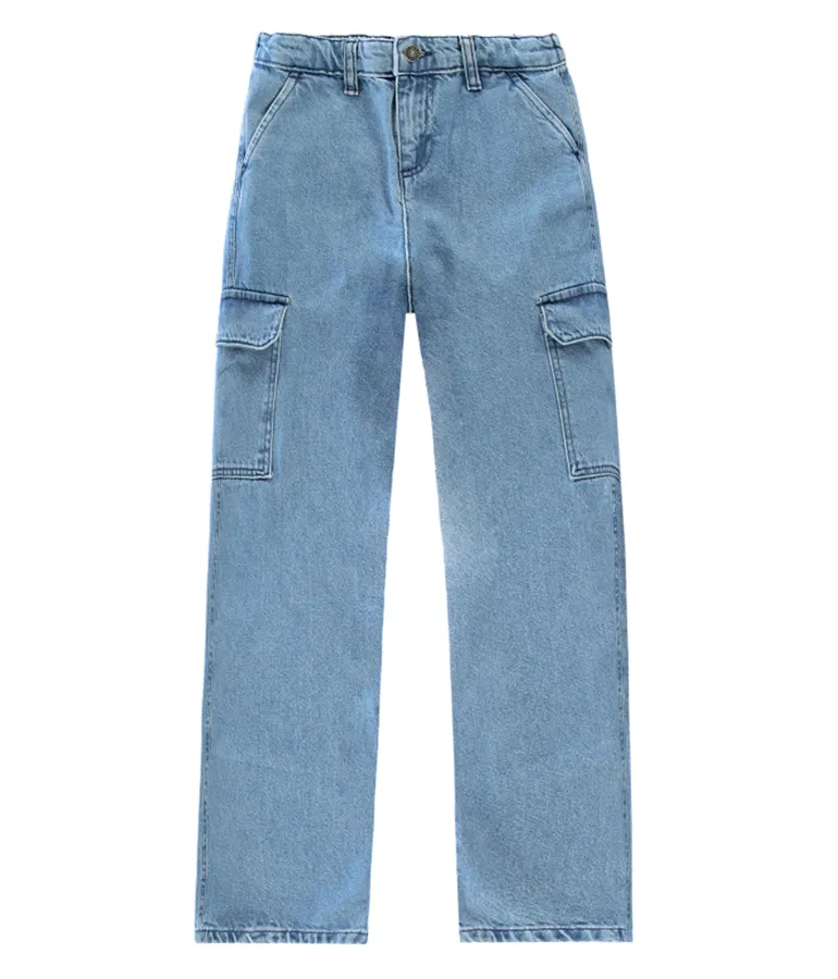 Girl's Cotton Mifre Cargo Pants - Bleached Used