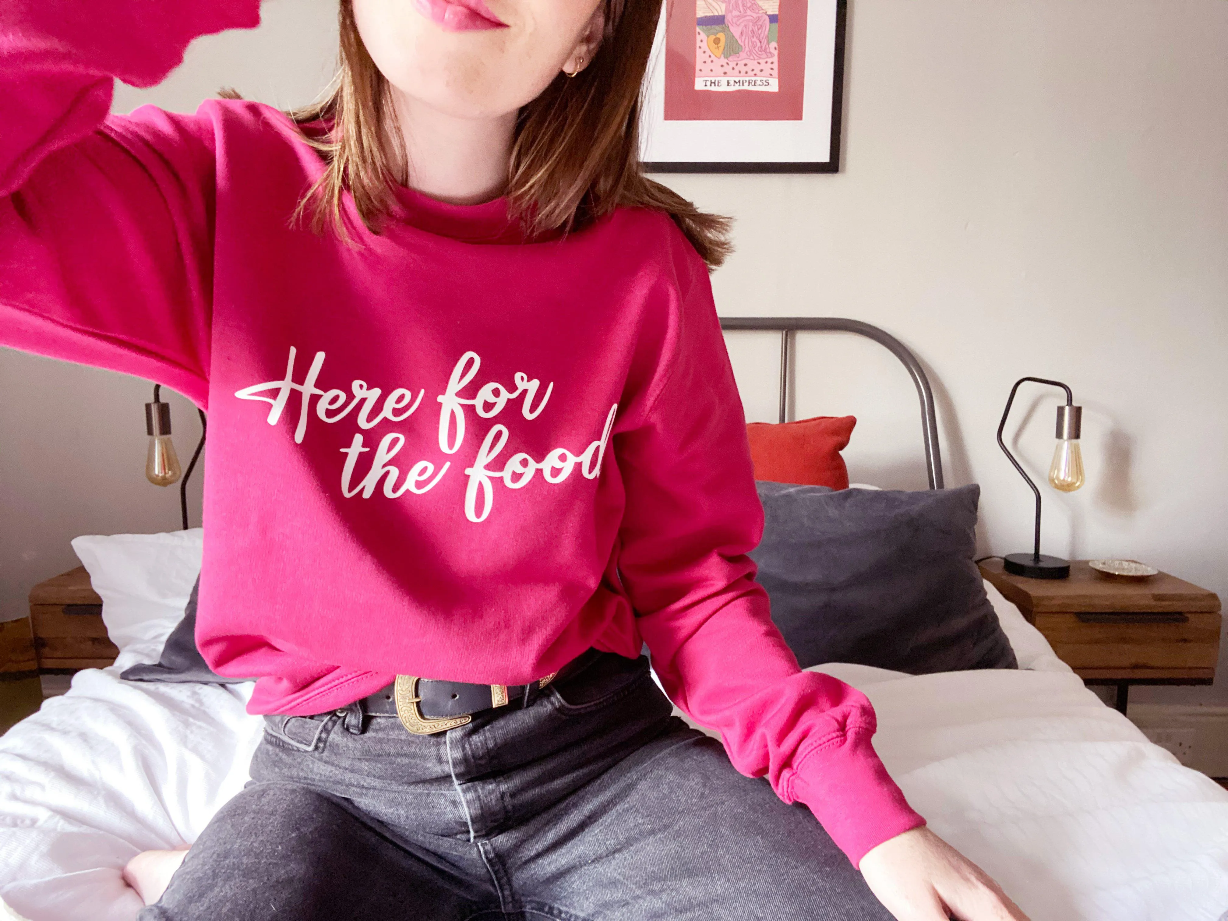 Here For The Food! - Unisex Fit Sweater