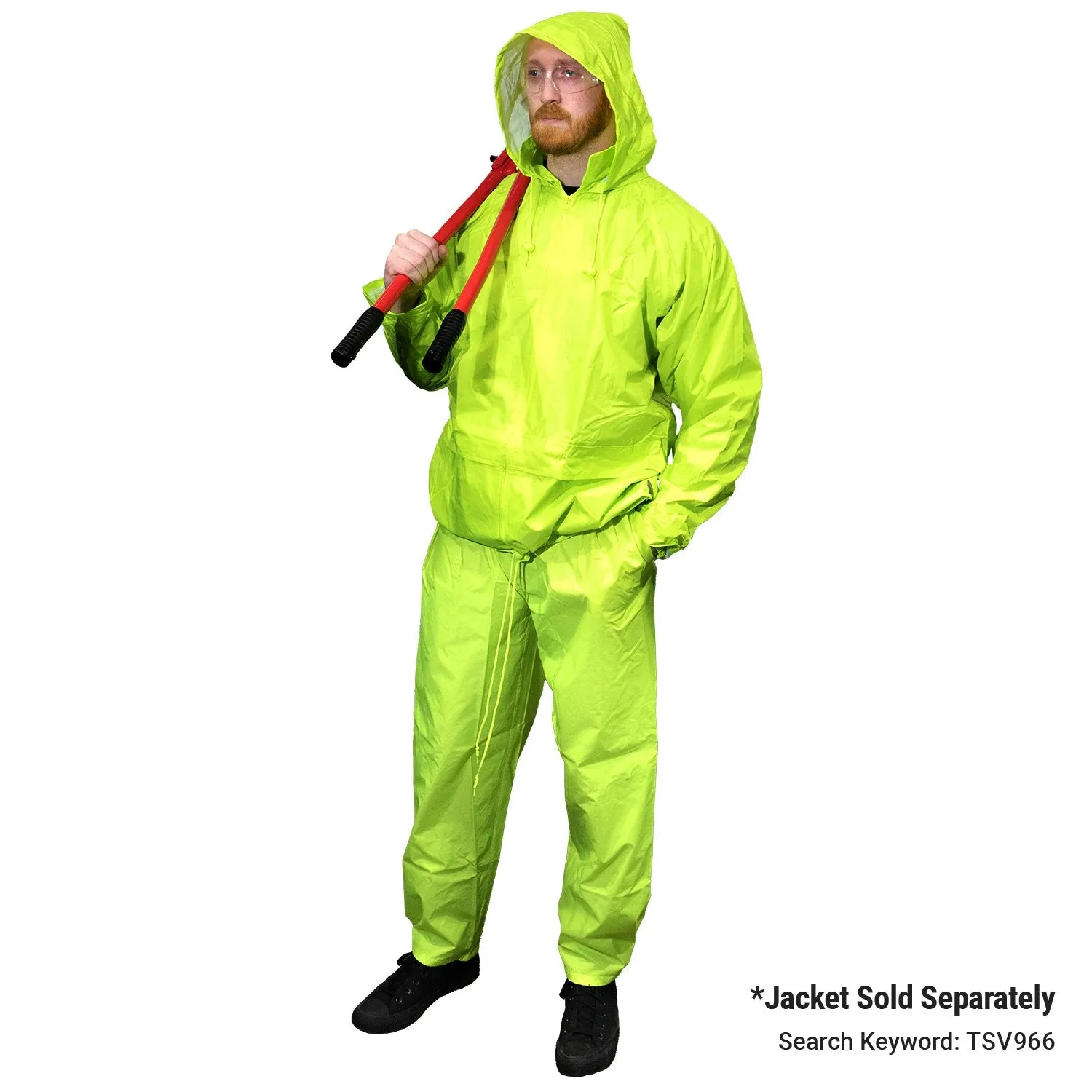 High Visibility Classic Rain Pants - Lime - Small