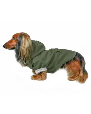 Highland Cold Weather Dog Jacket and Raincoat - Olive Green