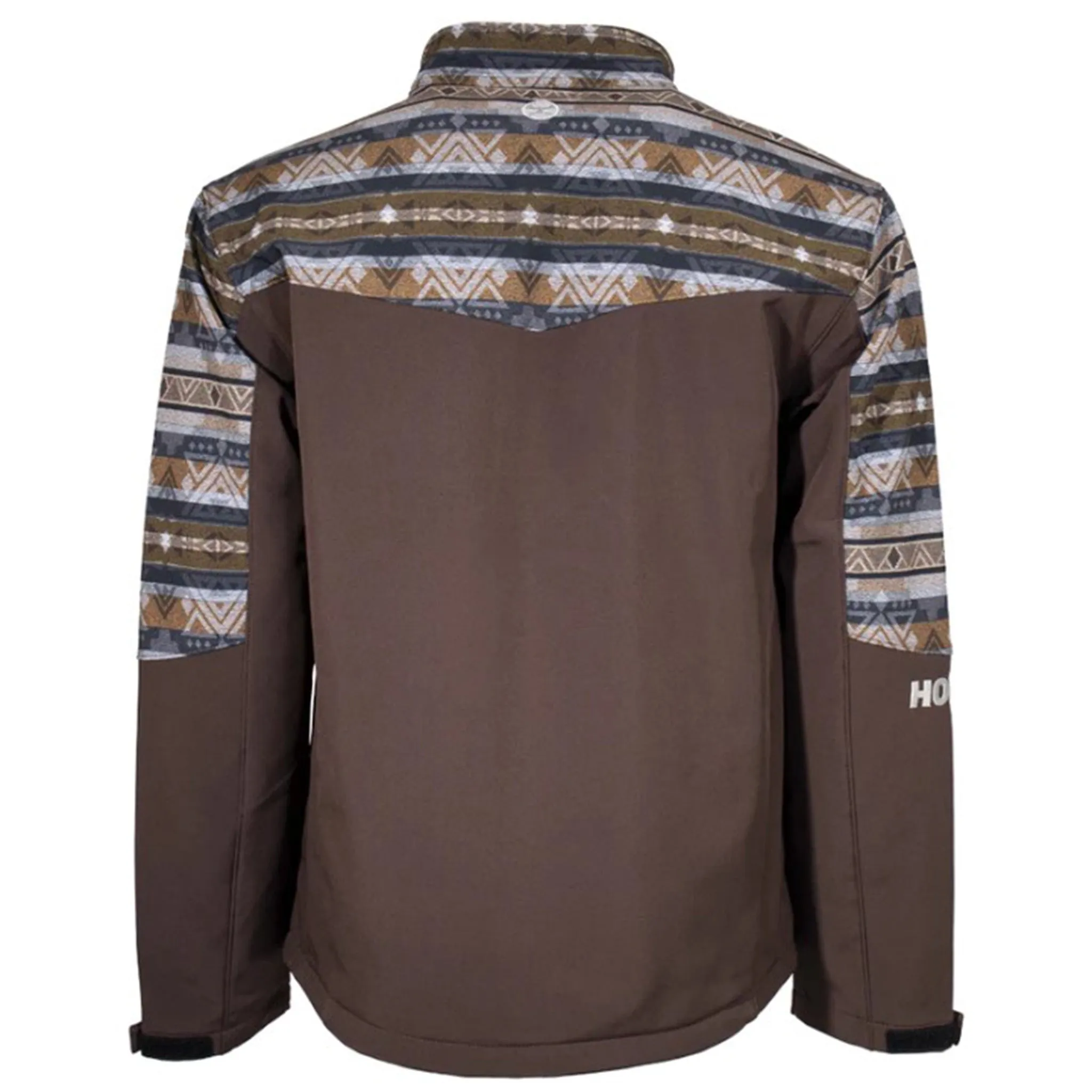 Hooey Men's Brown & Tan Aztec Softshell