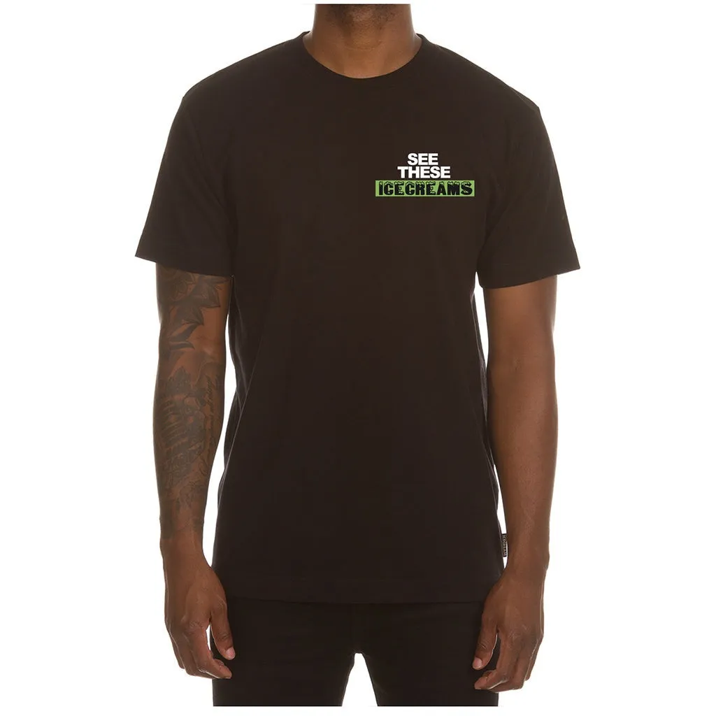 Ice Cream "Ice Cubes" SS Black Tee (431-1209)