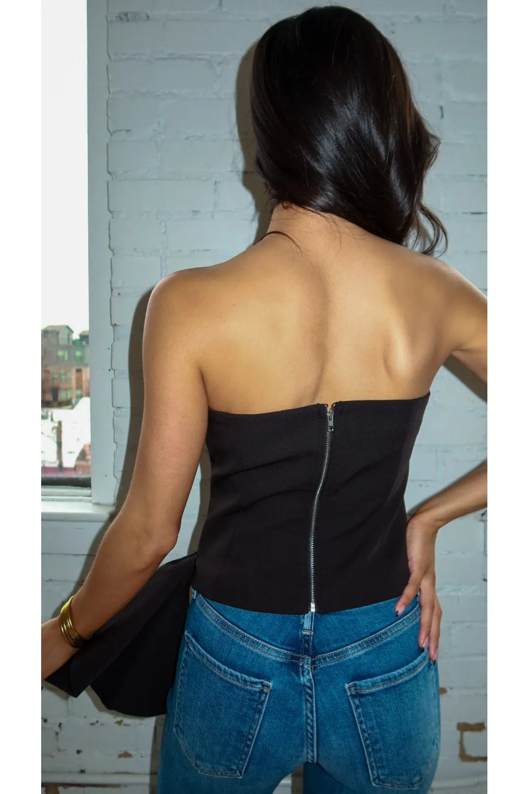 Lana Draped Strapless Top