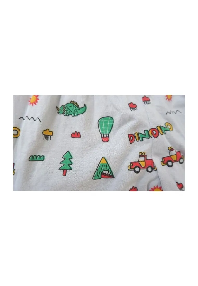 Landmark 2 in 1 Pajama Pants Band Dinosaur,Sun and Football, Sports - Light Gray/Dark Blue