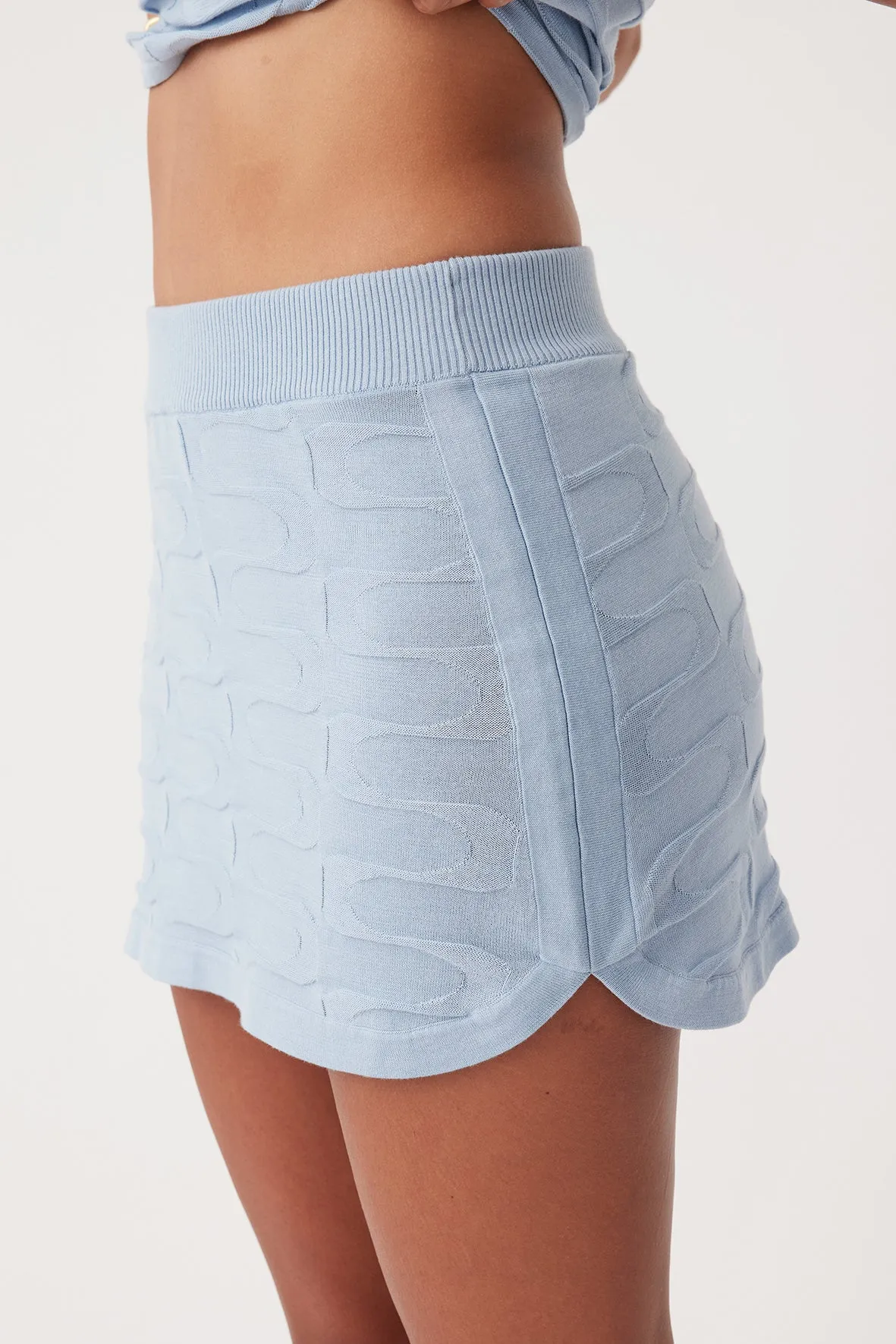 Lara Mini Skirt - Sky (RESTOCKED)