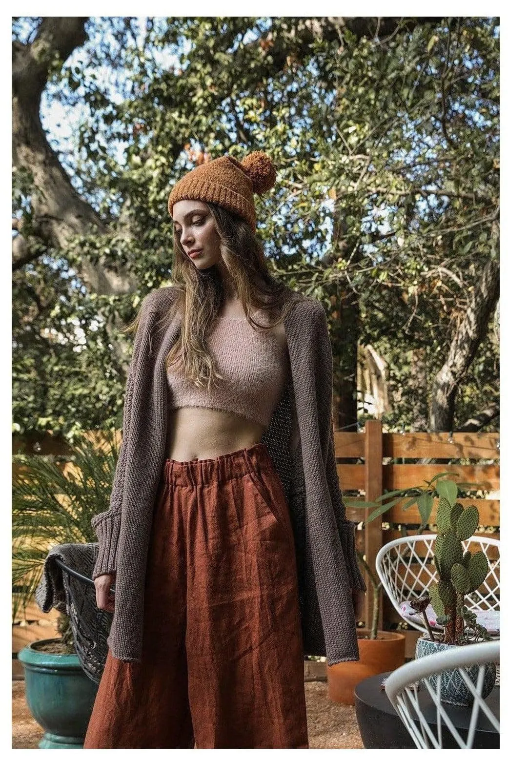 Leto Bat Sleeve Knit Cardigan