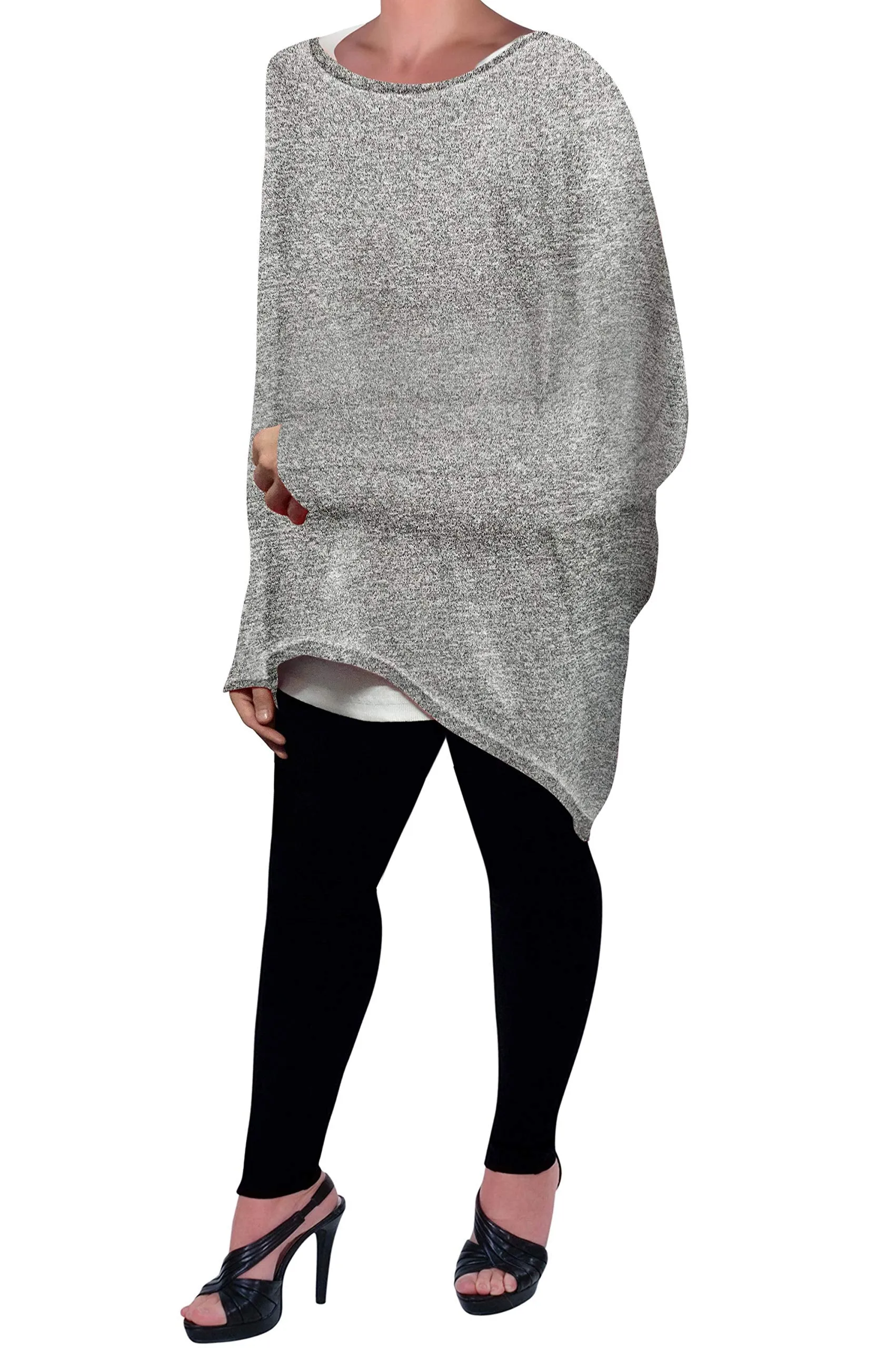 Loose Baggy Oversized Women's Long Sweater Tunic Top Jumper