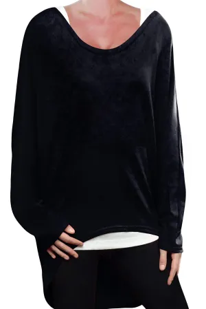 Loose Baggy Oversized Women's Long Sweater Tunic Top Jumper