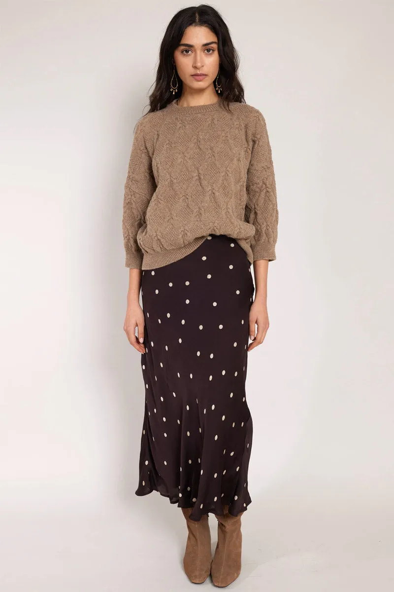 Masike Chocolate Spot Skirt