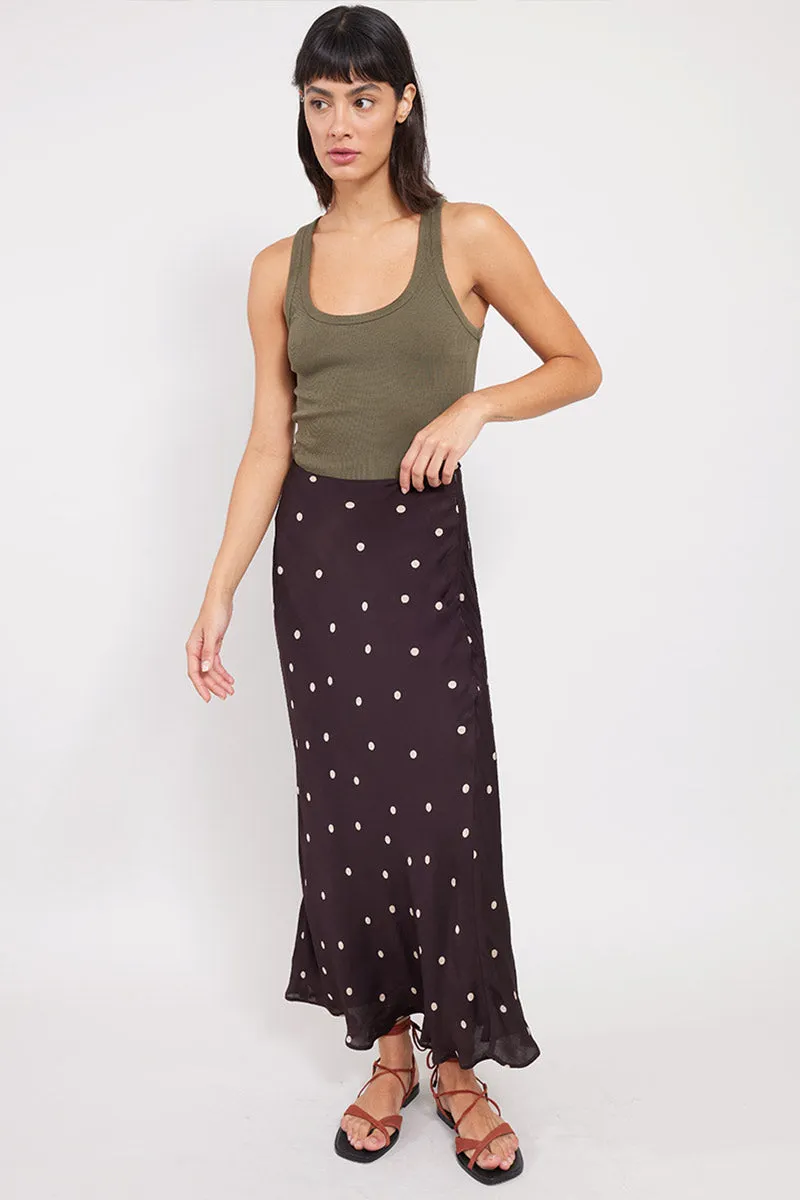 Masike Chocolate Spot Skirt