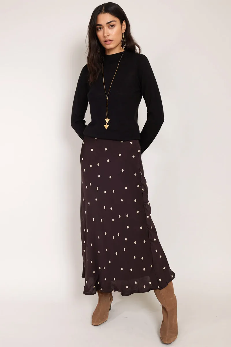 Masike Chocolate Spot Skirt